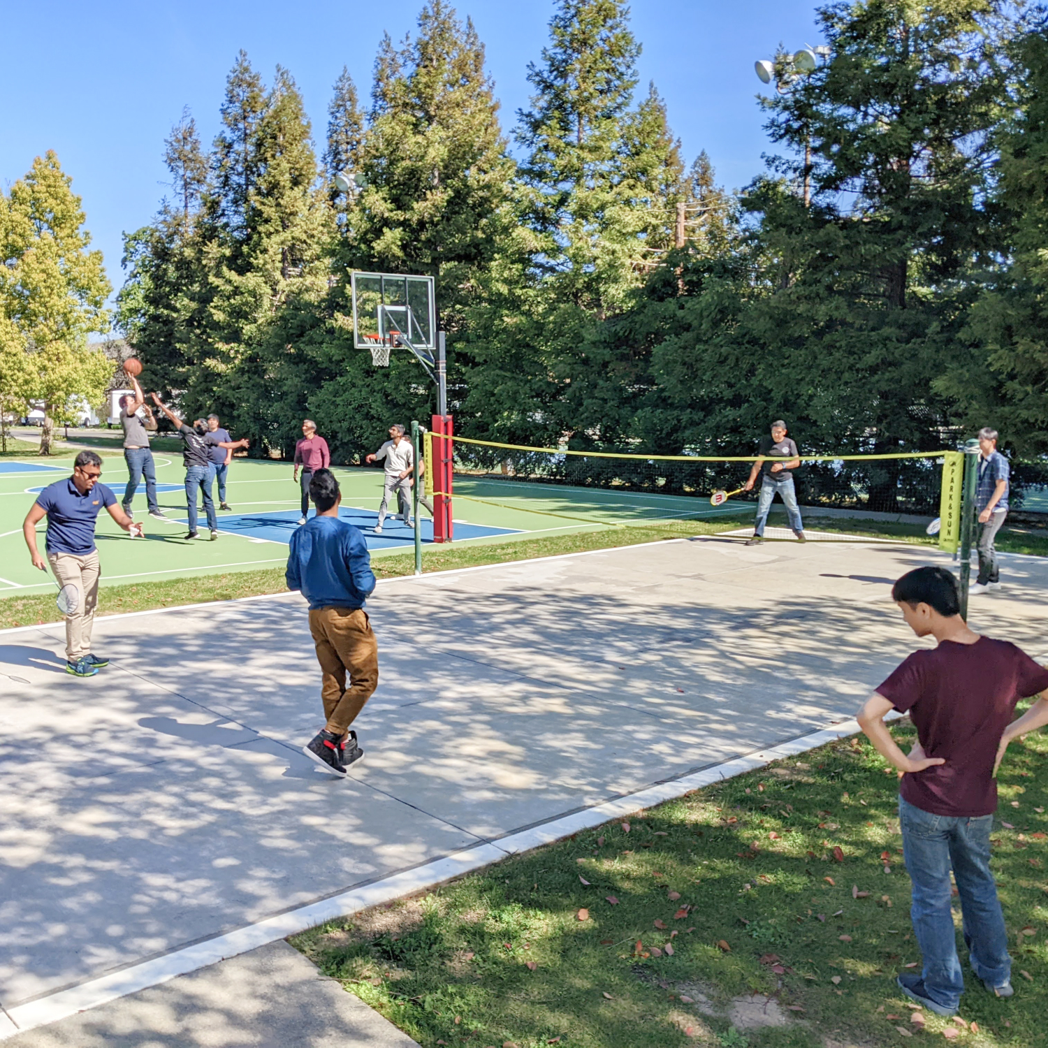 Artasans playing badminton